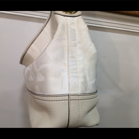 Coach Bucket Bag Off White y2k fabric logo - Picture 2 of 10